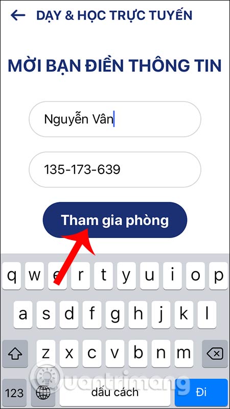 Tham gia lớp học