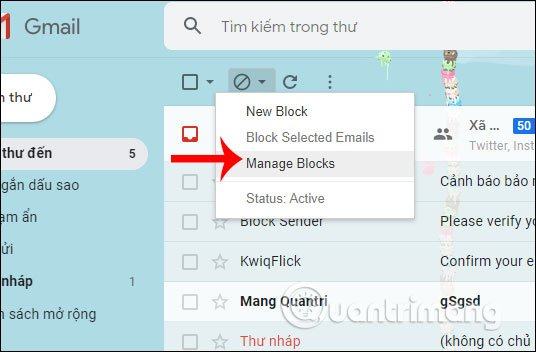 Kiểm tra xem email có bị chặn không