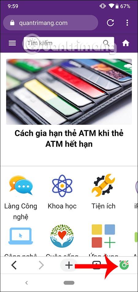Giao diện Cốc Cốc