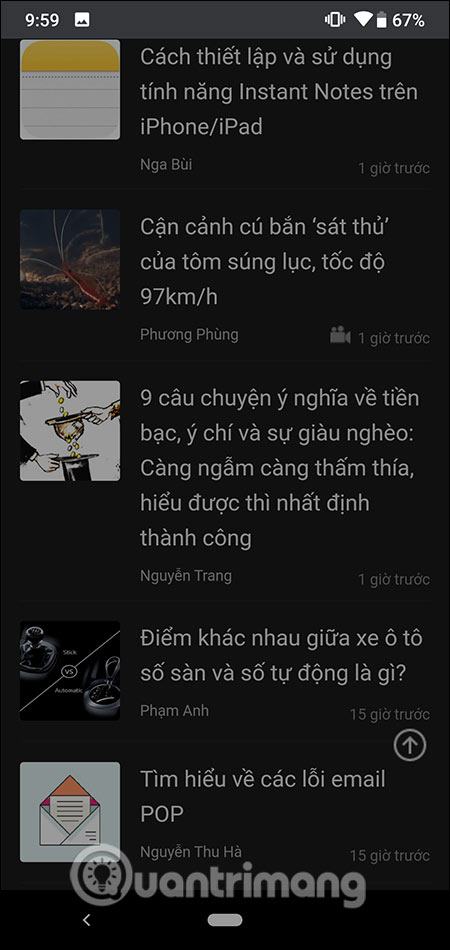 Giao diện Cốc Cốc bị tối