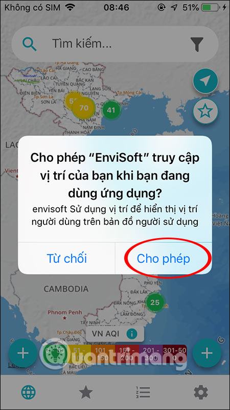 Truy cập vị trí