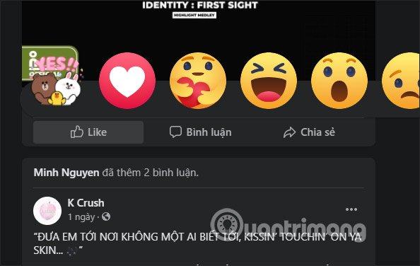 Phản ứng mới cho Facebook