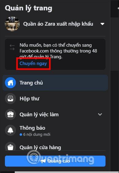 Chuyển về giao diện cũ 