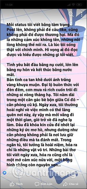 Viết một status dài trên Fb 