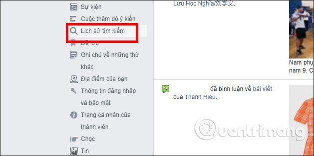 Lịch sử tìm kiếm