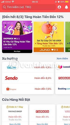 Lazada hoàn lại tiền