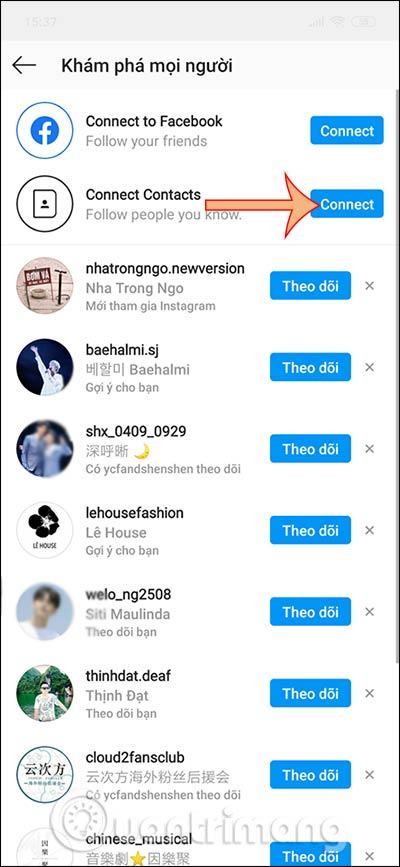 Liên kết đến danh bạ