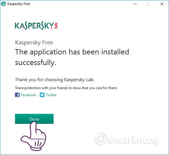 Cài đặt Kaspersky Free trên máy tính của bạn