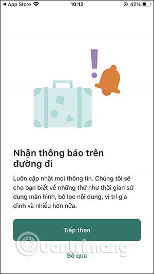 Thiết lập thông báo 