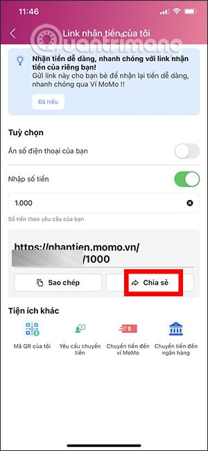 Chia sẻ một liên kết 