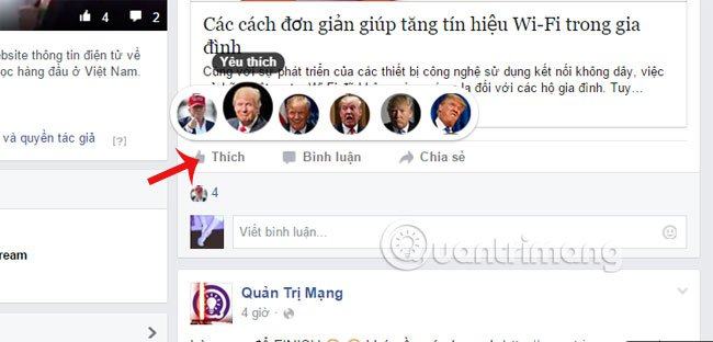 Các gói phản hồi cho Facebok