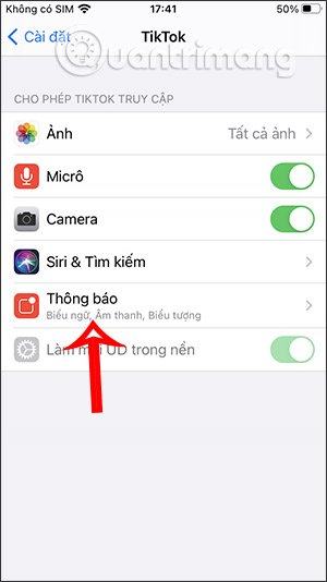 Tùy chỉnh thông báo 