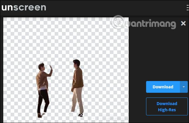 Ảnh GIF được tách ra khỏi nền 