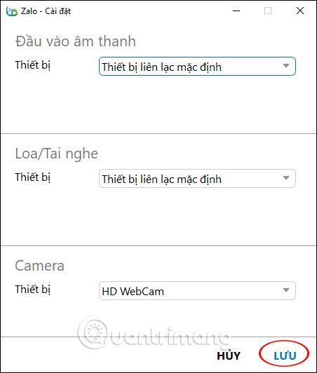 Chỉnh âm thanh, webcam 