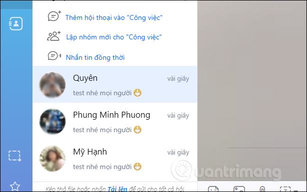 Gửi tin nhắn cùng một lúc