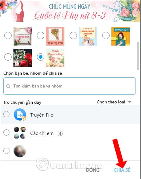 Chọn thiệp chúc 8/3 