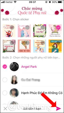 Gửi thiệp chúc 8/3