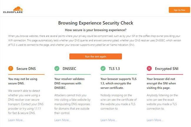 Kiểm tra xem TLS 1.3 đã được bật đúng cách chưa