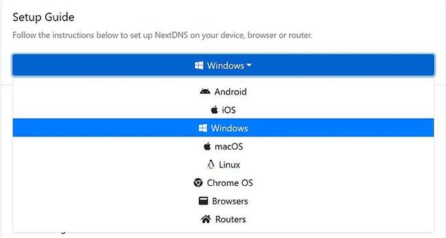 NextDNS cung cấp hướng dẫn cài đặt cho hầu hết các hệ thống phổ biến