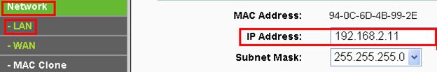 Thay đổi địa chỉ IP LAN của bộ định tuyến TP-Link N