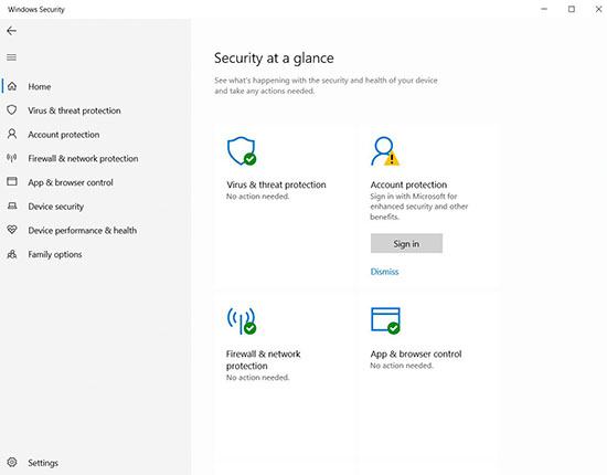 Windows Defender có thể được tích hợp vào Windows Security