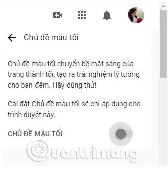 Tắt chế độ tối