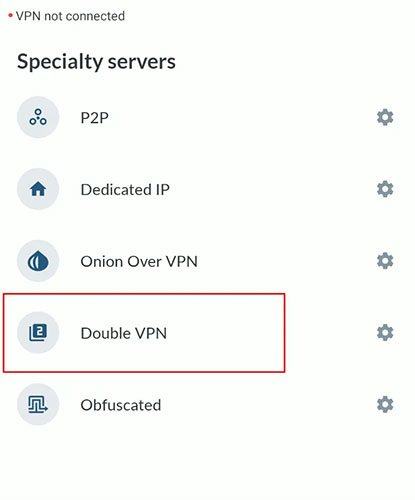 NordVPN cung cấp một danh mục đặc biệt là 