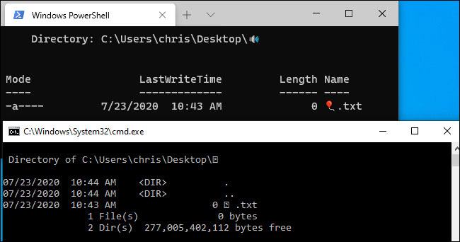 Windows Terminal mới của Microsoft và PowerShell có thể hiển thị biểu tượng cảm xúc đúng cách