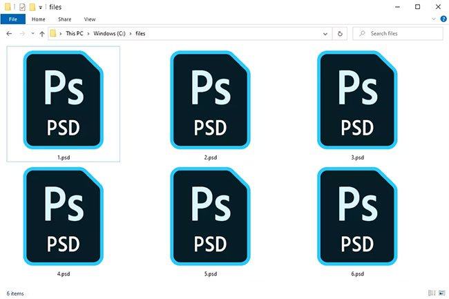 Các tệp PSD chủ yếu được sử dụng trong Adobe Photoshop