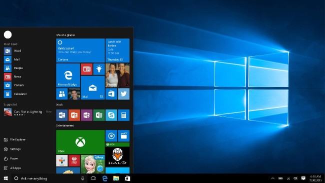 Giao diện người dùng đồ họa trong Windows 10