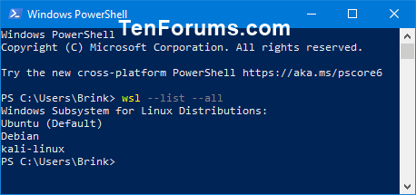 Nhập lệnh trong Powershell