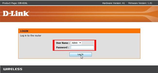 Đăng nhập vào bộ định tuyến D-Link
