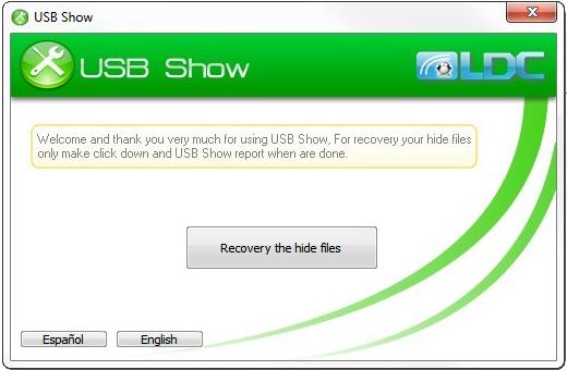 Phần mềm hiển thị các tệp bị ẩn trên thẻ USB