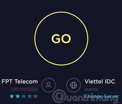 Giao diện chính của SpeedTest