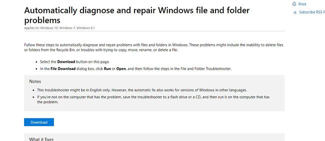 Sử dụng một hotfix của Microsoft