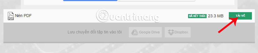 Tải xuống tệp PDF trong Convertio