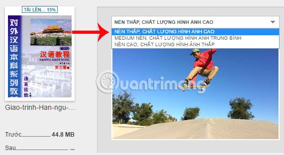 Chọn cách nén tệp PDF