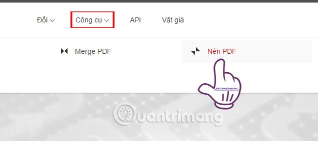 Nén tệp PDF trong Chuyển đổi trực tuyến