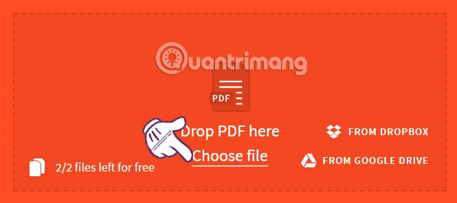 Chọn tệp PDF bạn muốn nén thành Smallpdf