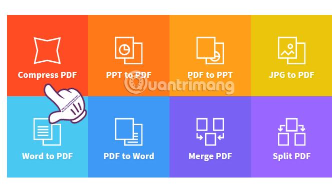 Nén tệp PDF thành Smallpdf trực tuyến