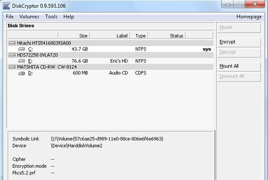 Phần mềm DiskCryptor