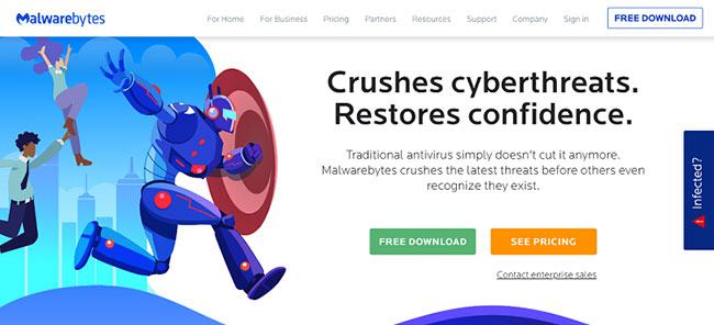 Malwarebytes có thể xác định, cách ly và tiêu diệt mọi mối đe dọa