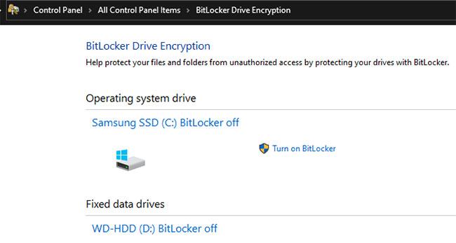 Mã hóa BitLocker