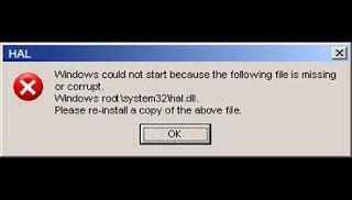 Cách sửa lỗi thiếu Hal.dll
