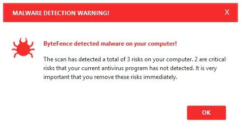 Bạn có thể không thấy rằng Bytefence có trên máy tính của bạn