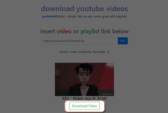 Tải xuống các tệp MP3 trên Youtube