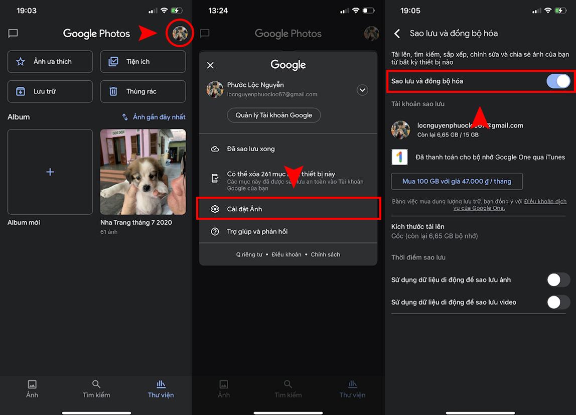 Sử dụng Google Photos để lưu ảnh