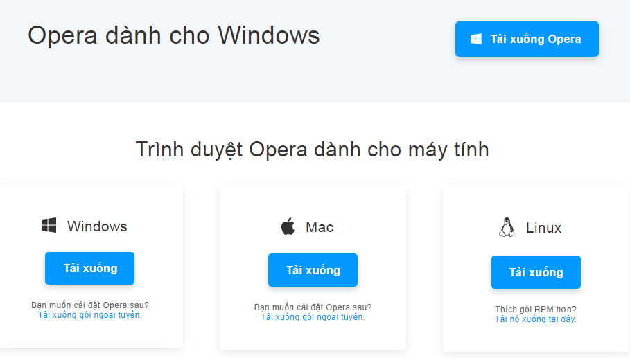 Chọn Tải xuống bằng thiết bị bạn đang sử dụng