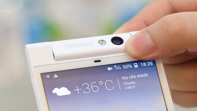 Gionee Elife E7 Mini có camera xoay ấn tượng