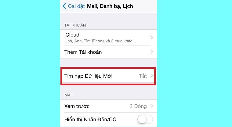 Thư, danh bạ, lịch